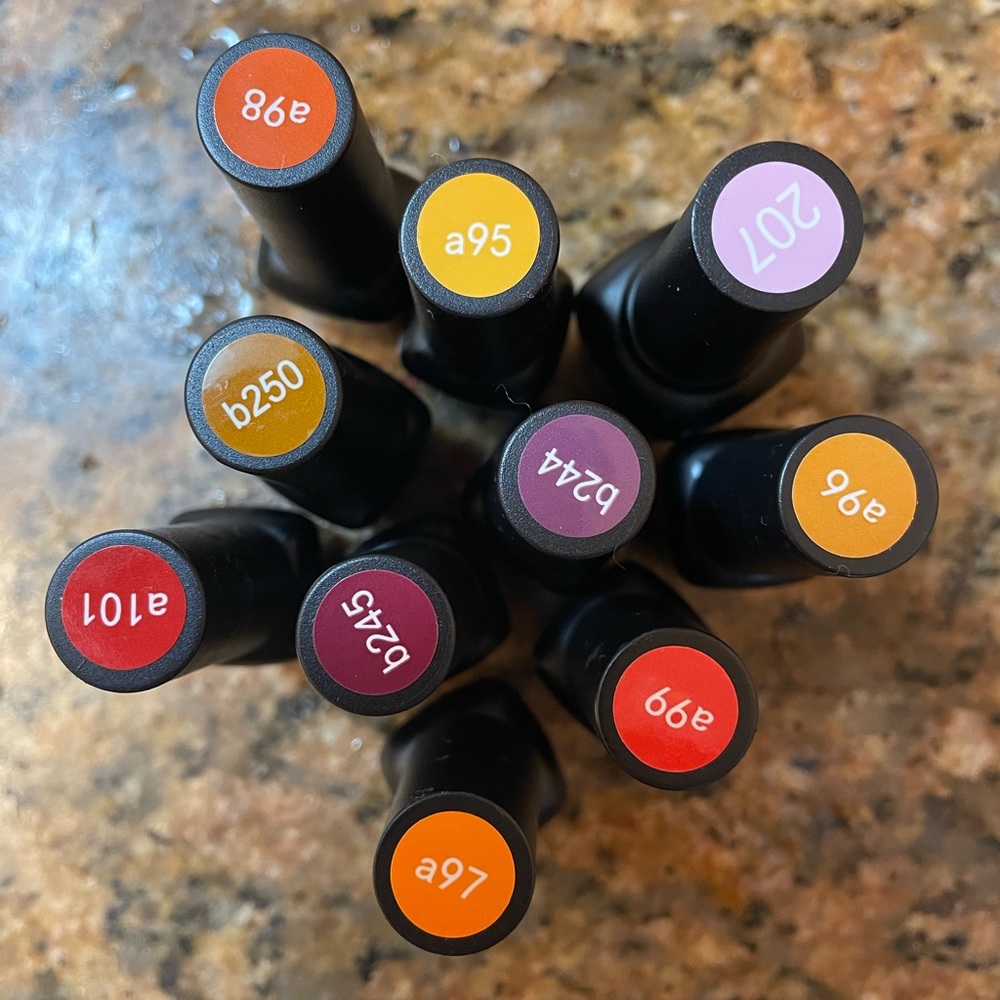 Beetles nail gel autumn colors